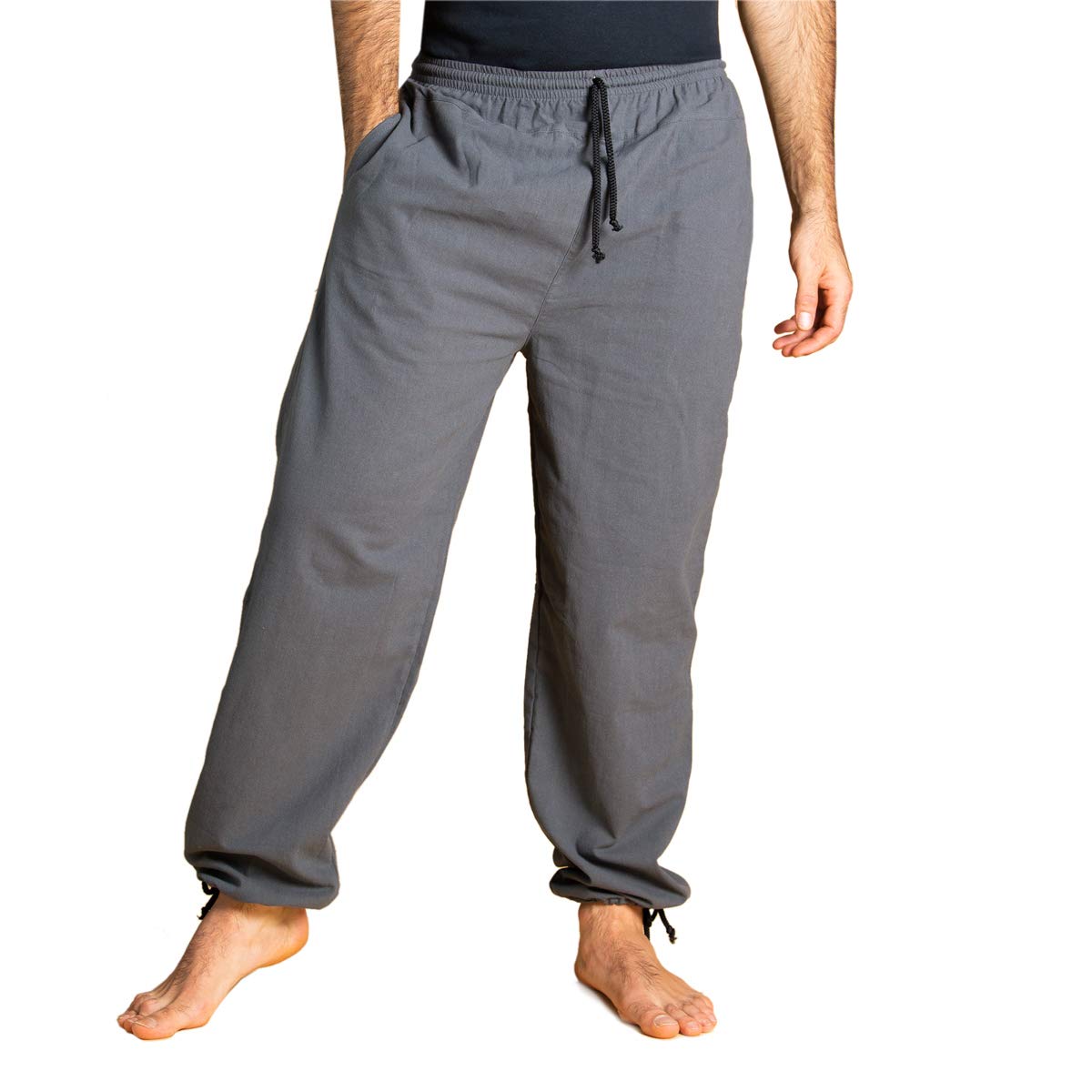 PANASIAM E-Pants - 100% Natural Cotton Soft Opaque Fabric Pants for Men & Women | Comfortable Lounge Wear for Home, Office & Travel