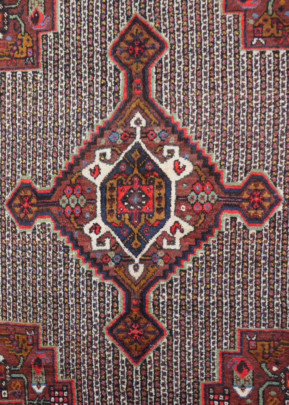 Antique Qashqai Handwoven Tribal Rug - Traditional Persian Wool Carpet JF8572 | Perfect for Boho Home Decor, Living Room & Bedroom Floor Covering