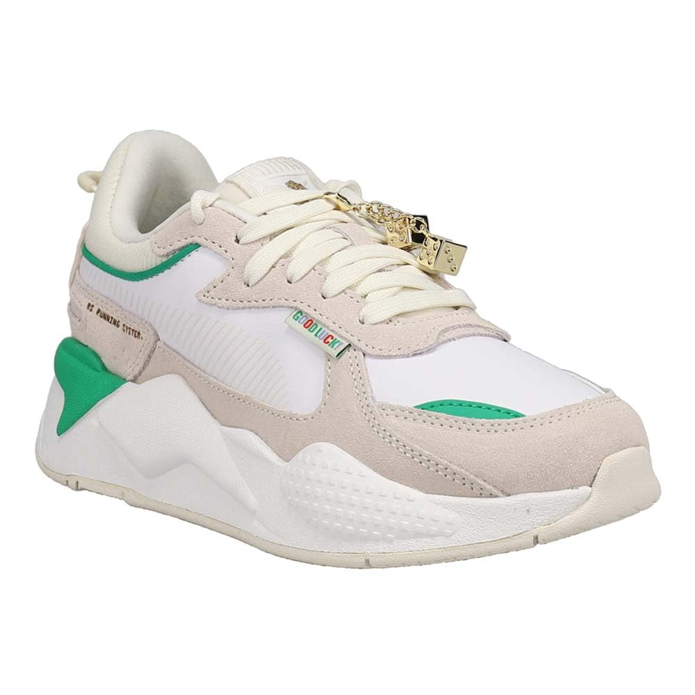 PUMA Women's RS-X Lucky Charm Lace-Up Sneakers - Off White Casual Shoes for Running, Gym & Streetwear Fashion