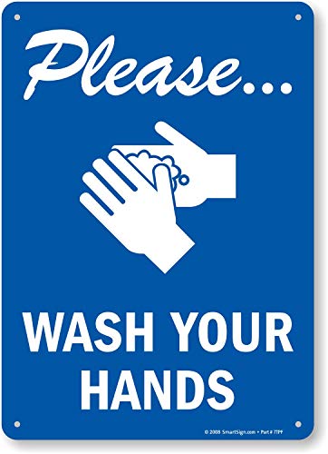 SmartSign 'Please Wash Your Hands' Sign - 10