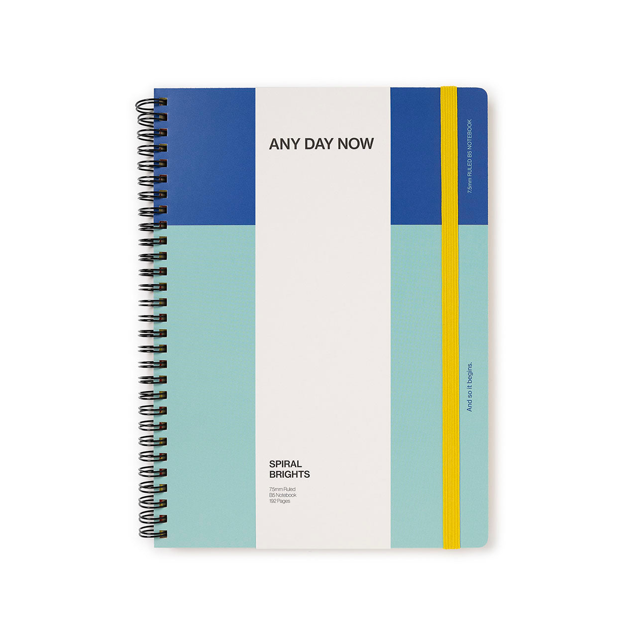 Spiral Bright Notebook B5 Ruled - 80 Sheets College Ruled Paper, 5.7