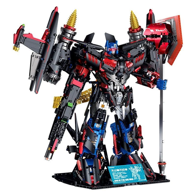 GULY 80503 Skyfire Mecha Optimus Prime Building Blocks Set - 4366 PCS Transformers Model Kit for Adults & Teens - Perfect for Collectors, DIY Projects, and Home Decoration