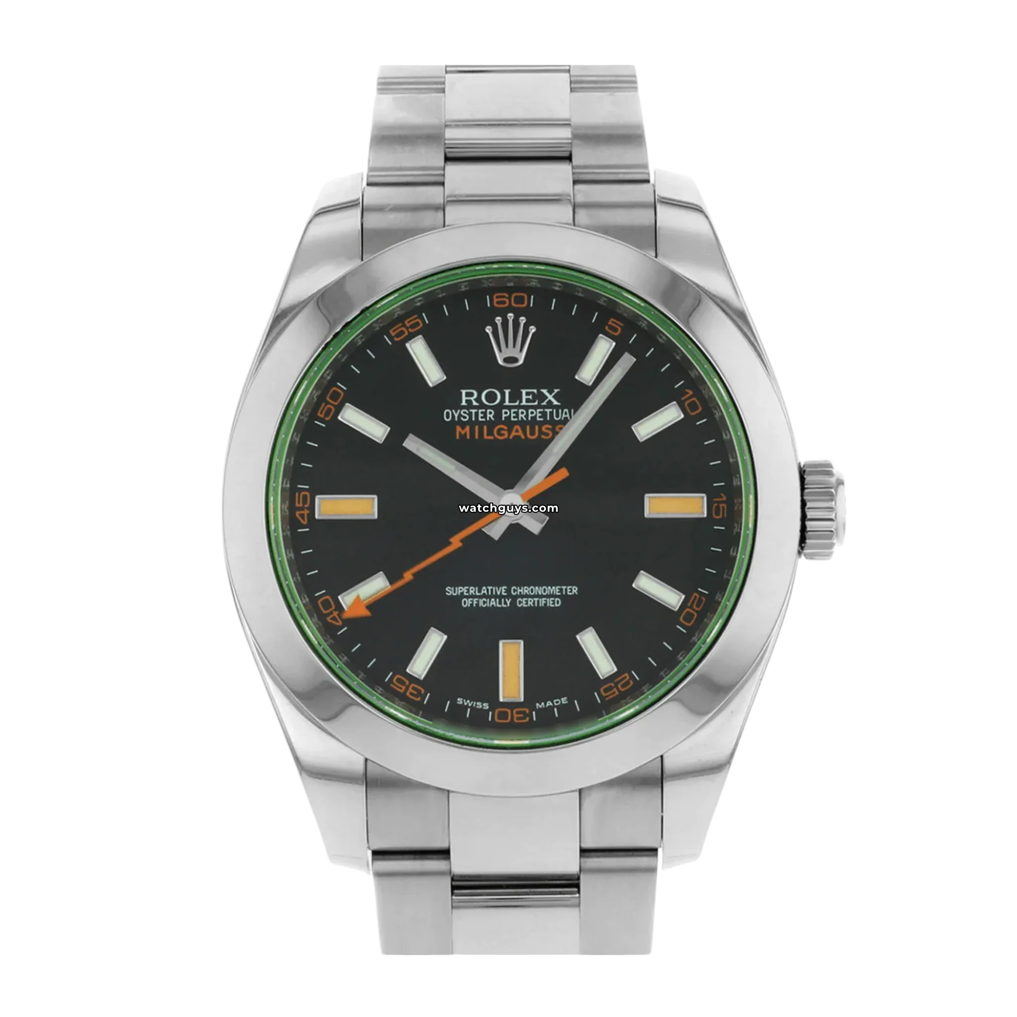 Rolex Milgauss 116400GV Black Dial Men's Watch - Luxury Anti-Magnetic Timepiece for Business & Formal Occasions