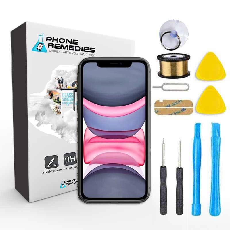 Original iPhone 11 Pro Screen Replacement - LCD Digitizer with Frame & Premium Repair Kit - Fix Cracked/Damaged Display for Home & Professional Repair Use