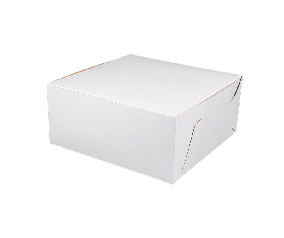 9x9x4 Inch White Cake Boxes - Premium Bakery Packaging for Birthday, Wedding & Party Cakes - Eco-Friendly Food-Grade Storage & Gift Boxes