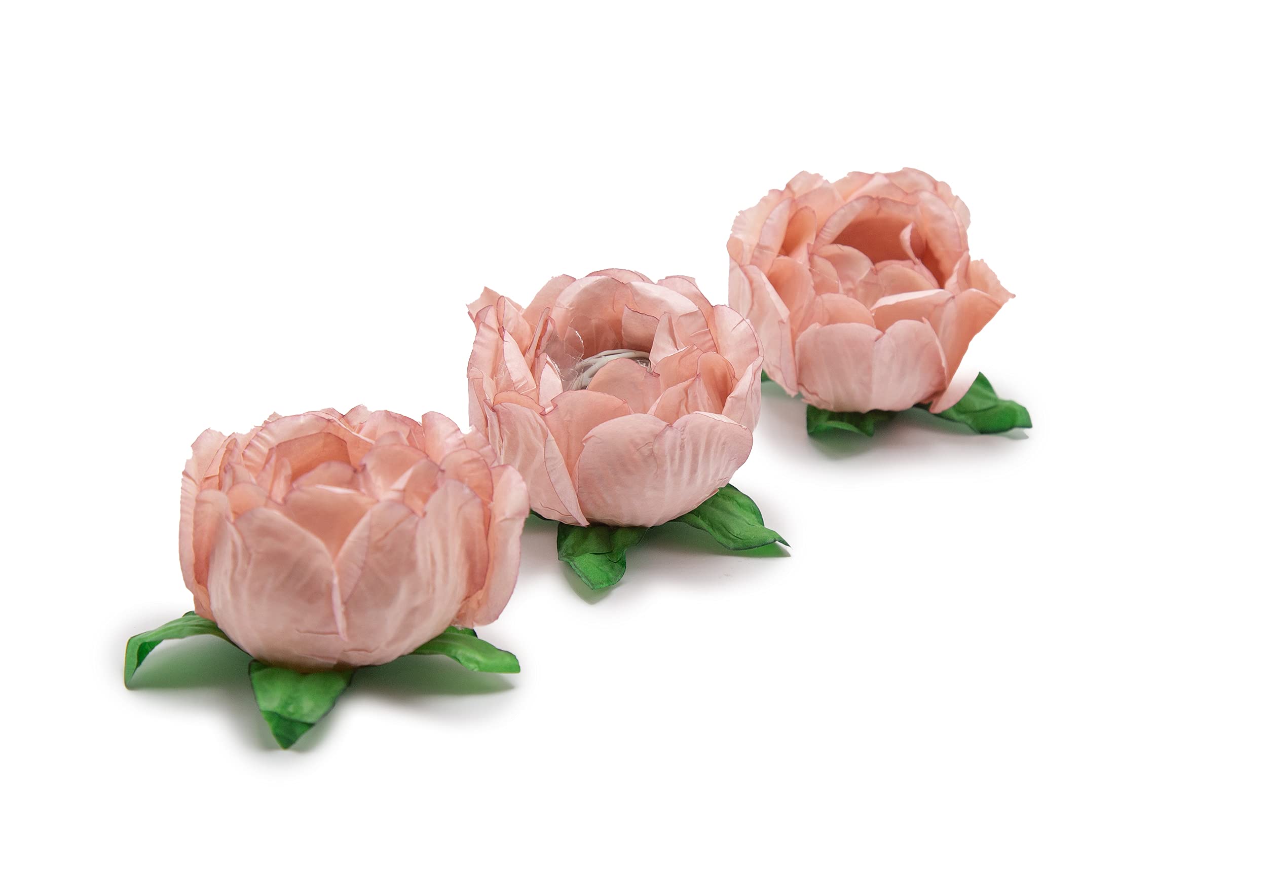 Handmade Paper Truffle Cups - 30 Pack Peony Nude Pink Truffle Liners & Wrappers for Chocolate, Candy, Brigadeiro - Perfect for Party Favors, Wedding Treats, Dessert Displays