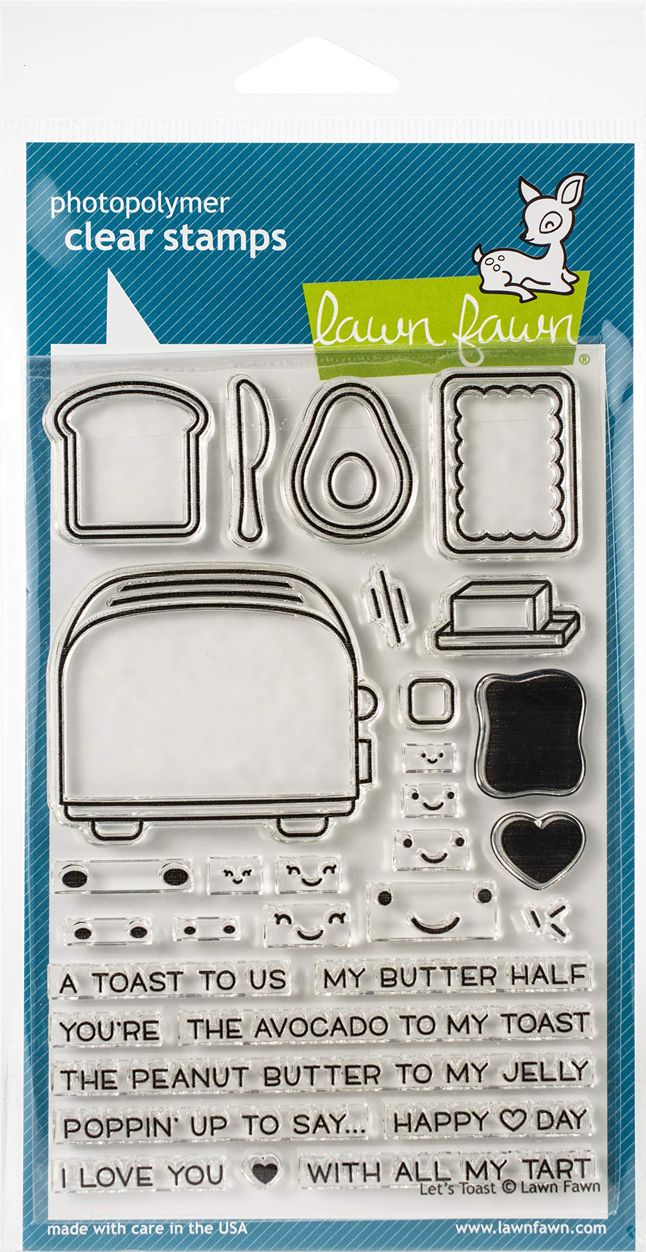 LAWN FAWN Let's Toast Clear Stamps 4