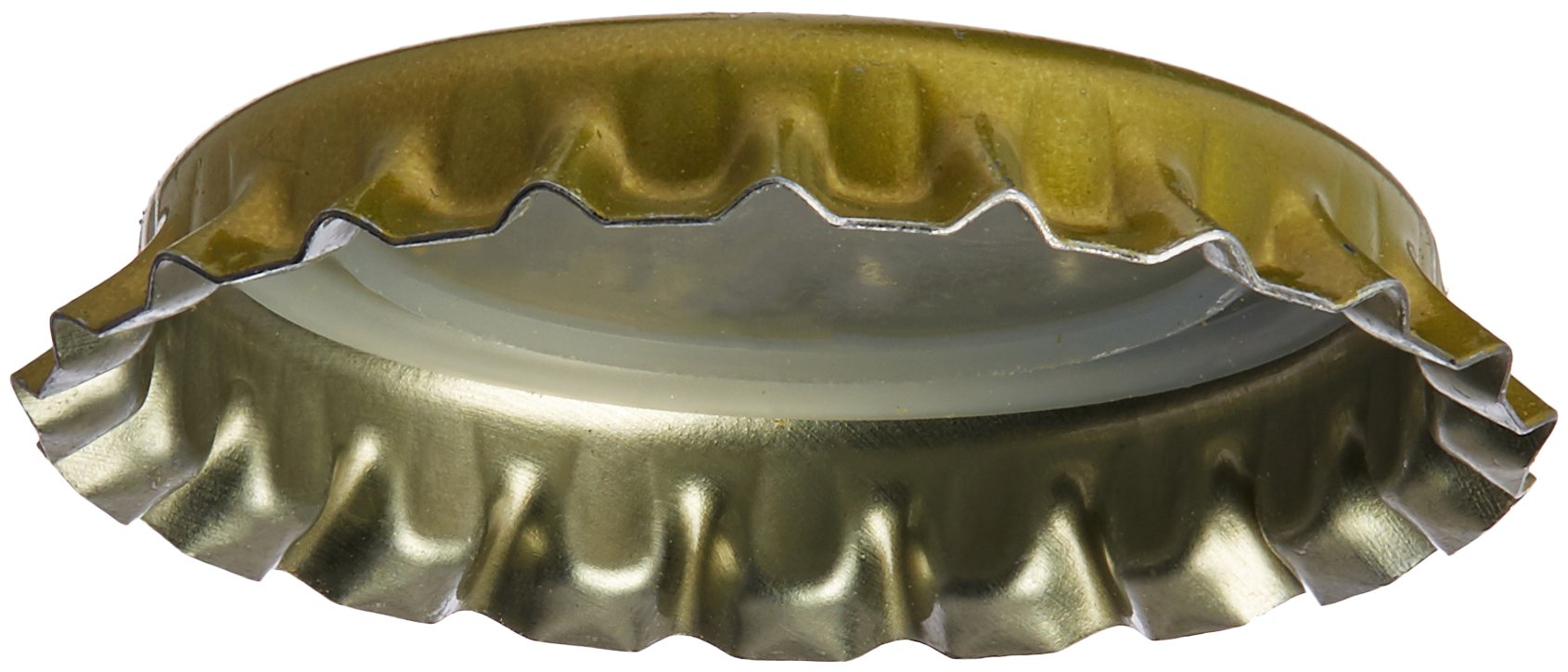 144pcs Plain Gold Beer Bottle Crown Caps - Premium Bottle Seals for Homebrewing, Craft Beer & Beverage Bottling - Ideal for Brewers, DIY Enthusiasts & Commercial Use