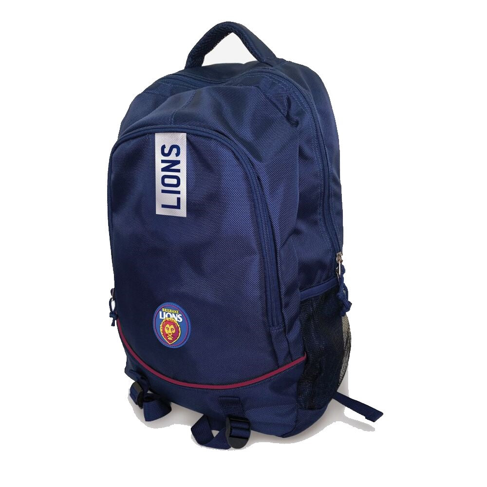 Burley Sekem Brisbane Lions AFL Stirling Backpack - Durable Sports Backpack for AFL Fans, School & Travel | Perfect for Game Day, Gym & Outdoor Adventures
