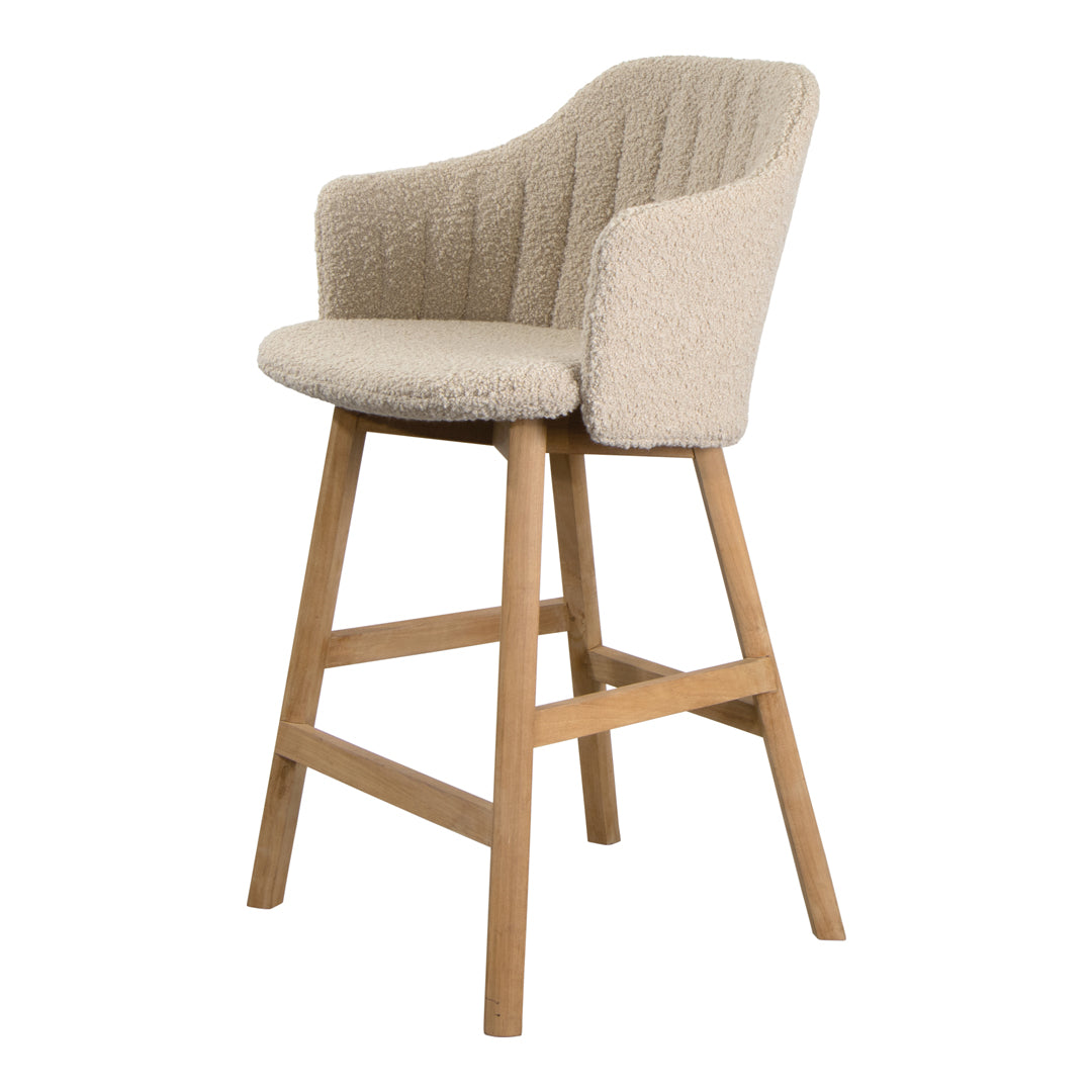 Premium Choice Counter Chair with Wood Base - Includes Back & Seat Cushion - Perfect for Kitchen Islands, Breakfast Bars & Home Dining Areas