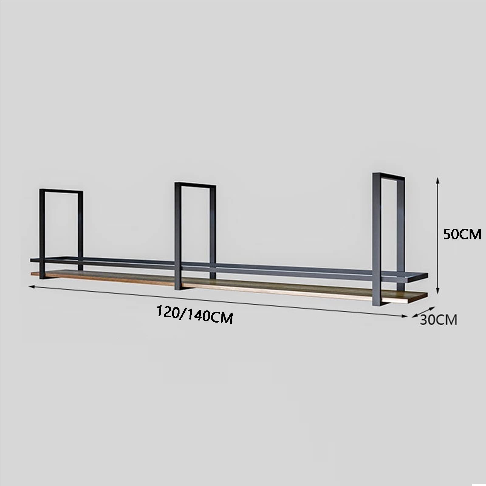 Black Ceiling Mount Wine Glass Holder - Wrought Iron & Solid Wood Hanging Storage Rack for Kitchen, Bar, or Restaurant - Easy Install Display Stand for Wine Glasses & Stemware - Durable & Stylish Home Decor