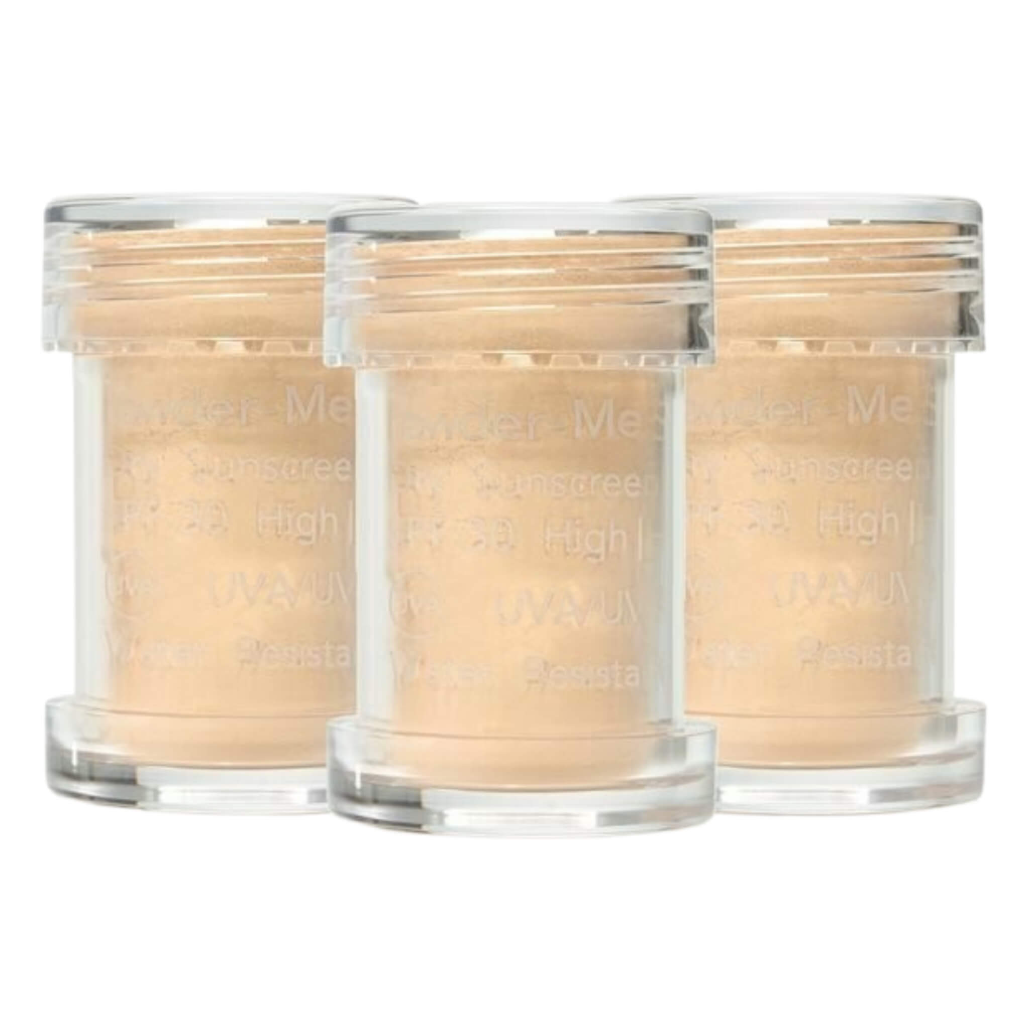 Powder Me SPF Dry Sunscreen Refills - Golden 3 Pack | Mineral Sun Protection for Face & Body | Perfect for Travel, Gym & Outdoor Activities