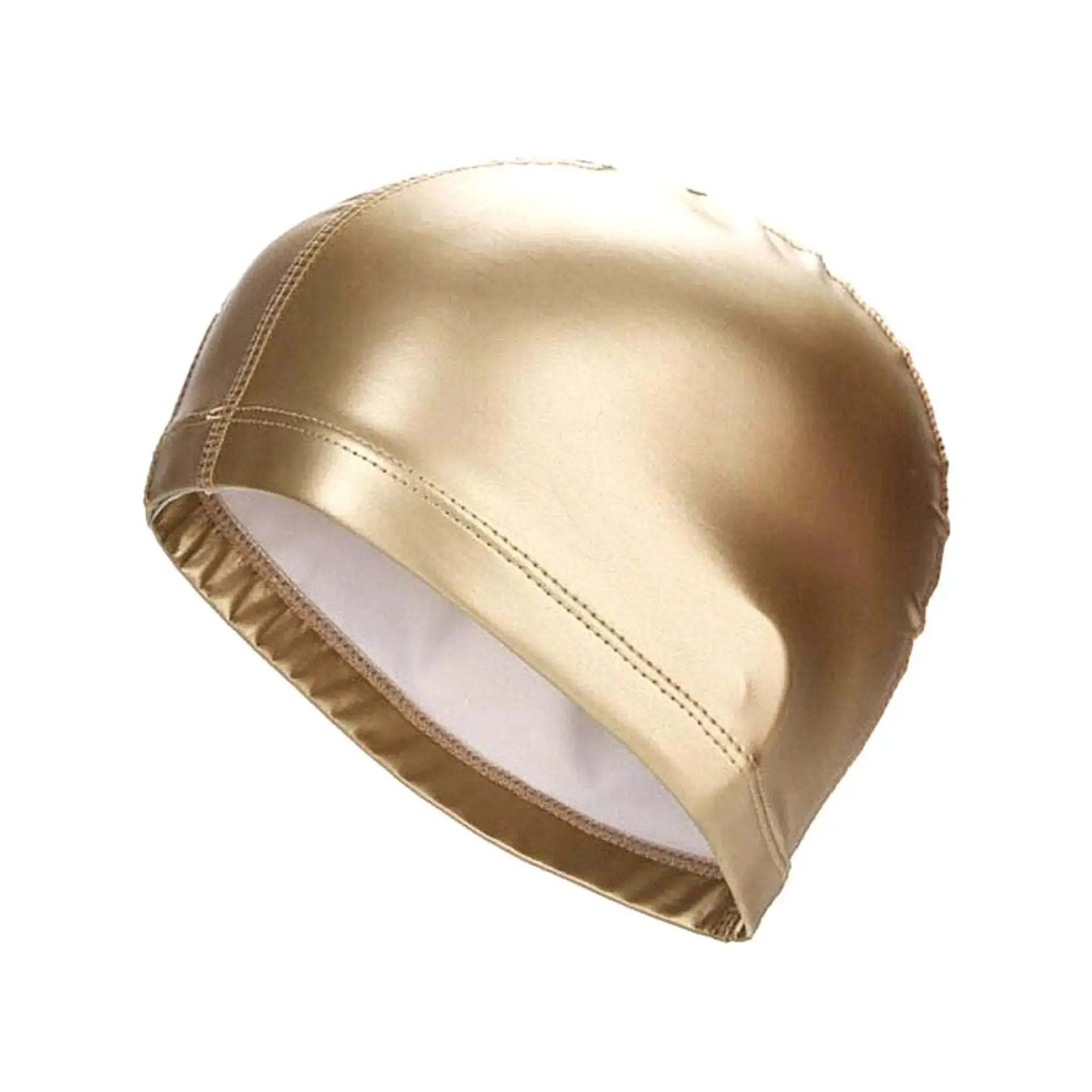 Premium Unisex PU Fabric Swimming Cap - One Size Fits All for Pool, Beach & Competitive Swimming