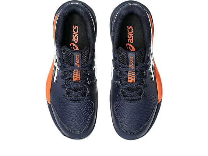 ASICS Gel Resolution X Junior Tennis Shoes for Boys & Girls - Midnight/White - Lightweight & Durable Court Sneakers for Junior Tennis Matches & Training