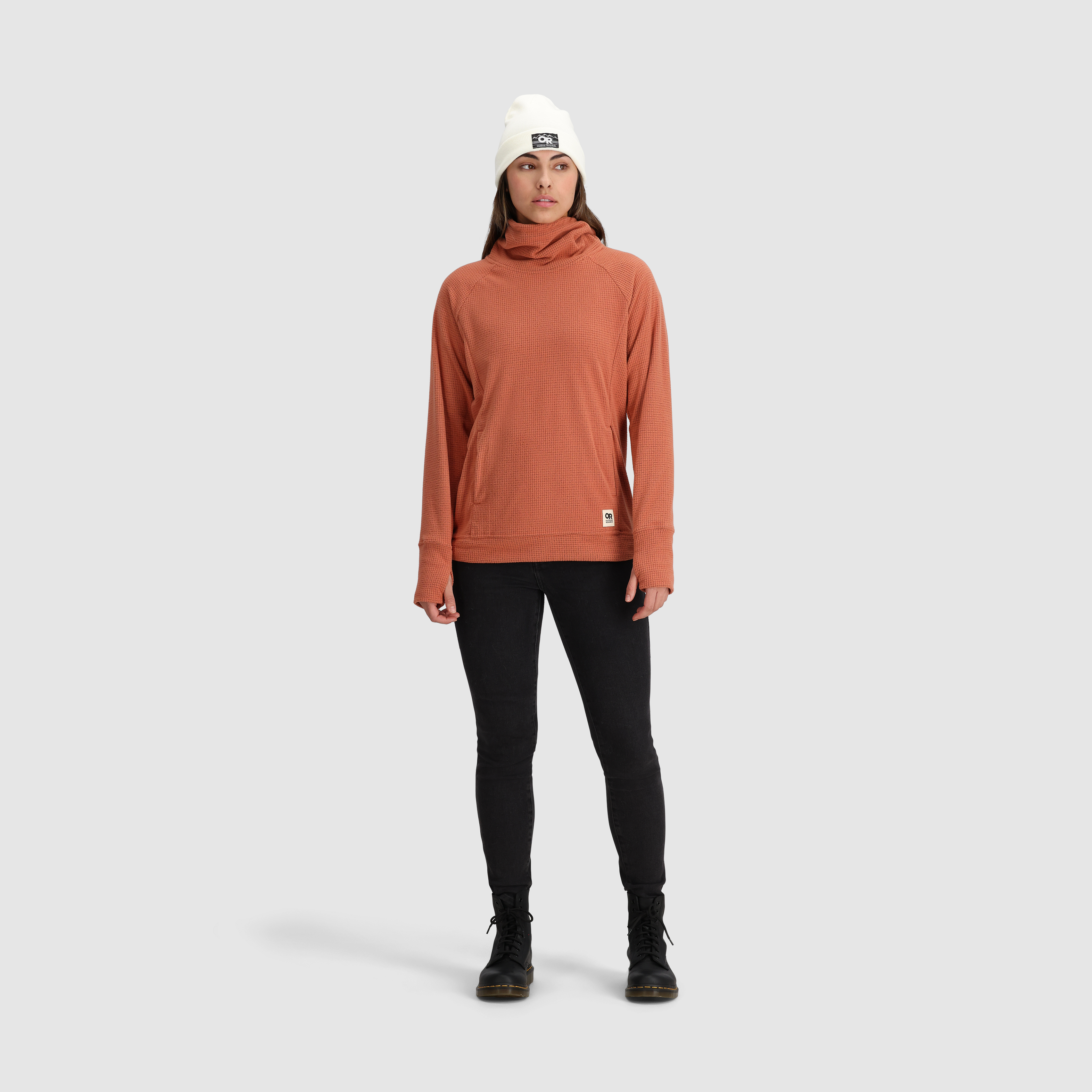Women's Trail Mix Cowl Pullover Hoodie - Cozy Fleece Sweatshirt for Hiking & Outdoor Activities | Final Sale