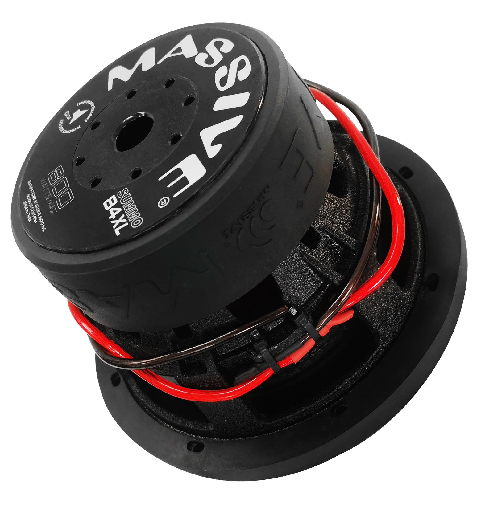 SUMMO84XL 8-Inch 400 Watts RMS Dual 4 Ohm 2 Voice Coil Subwoofer - Powerful Bass for Car Audio & Home Theater Systems