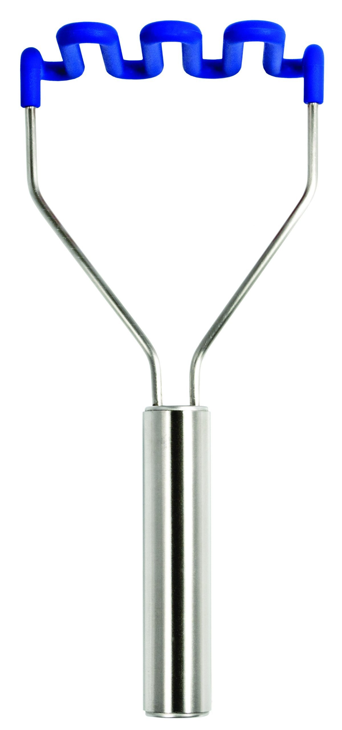 Tovolo Silicone Potato Masher - Stratus Blue | Non-Slip Grip & Dishwasher Safe | Perfect for Mashed Potatoes, Baby Food & Baking | Kitchen Essential Tool