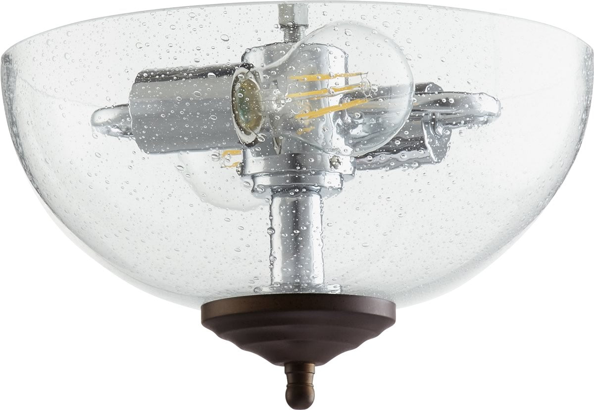 13W 2-Light LED Ceiling Fan Light Kit in Toasted Sienna & Oiled Bronze - Energy Efficient Lighting for Bedroom, Living Room & Patio