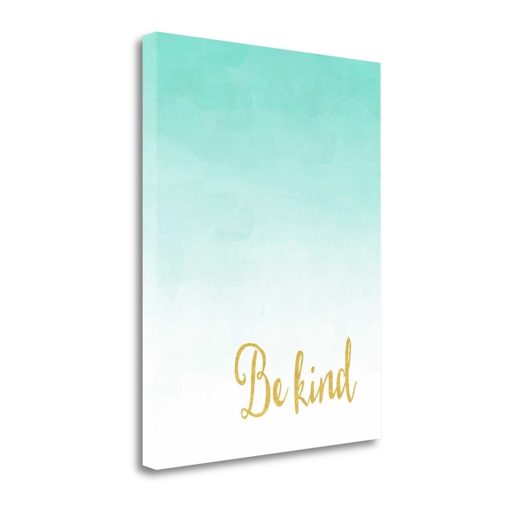Be Kind By Tara Moss - Premium Fine Art Giclee Print on Gallery Wrap Canvas - Ready to Hang Wall Decor - Perfect for Living Room, Bedroom & Office Inspiration