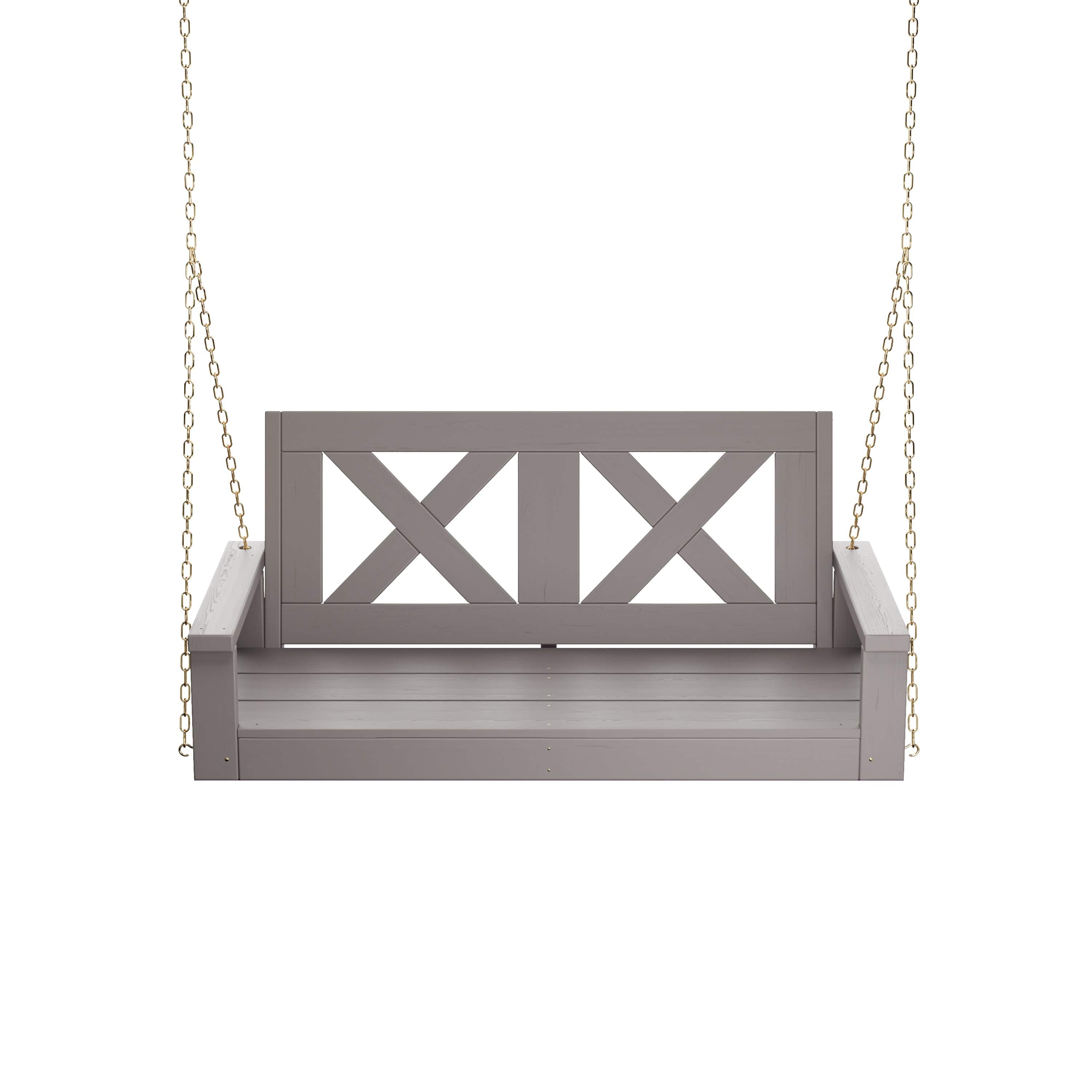 Heavy Duty 700 Lb Capacity 4 Foot Amish Farmhouse Porch Swing - Dovetail Grey - Perfect for Outdoor Patio, Garden, Backyard Relaxation & Country Decor