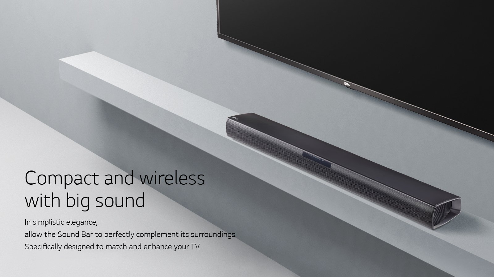 LG 221515 160W Bluetooth Wireless Sound Bar - Premium Black Home Theater Speaker System for TV, Movies & Music Streaming