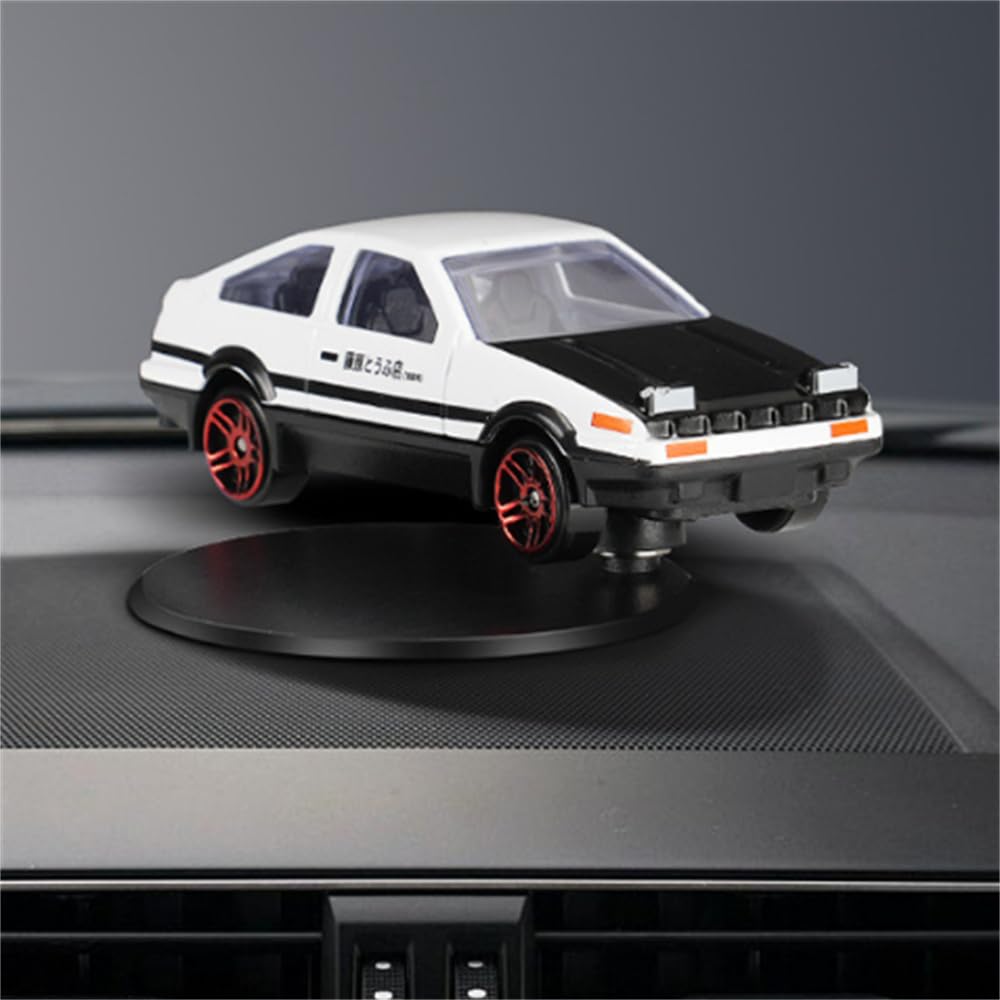 Premium Alloy Car Model AE86 Drift Tail Spin Ornament - 3pcs Set for Dashboard Decoration | Stylish Vehicle Interior Accessory | Perfect Gift for Car Enthusiasts | Ideal for Drifting Fans & JDM Car Lovers