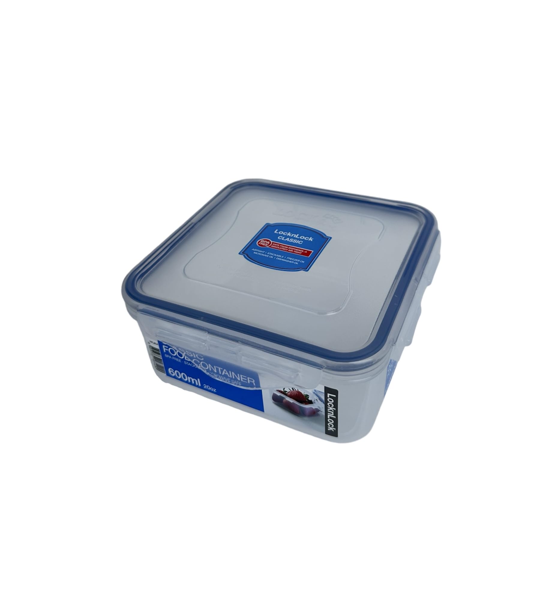 LOCK & LOCK Airtight Food Storage Containers 20 oz - BPA Free Square Kitchen Containers with Lids for Coffee, Tea, Sugar, Snacks - Perfect for Pantry Organization & Meal Prep