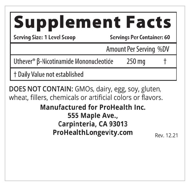 NMN Pro Powder 15g - Premium Anti-Aging Supplement for Energy & Longevity - Perfect for Daily Wellness Routine & Cellular Health Support