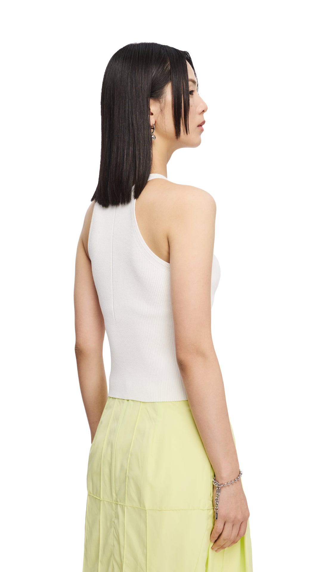 Women's Halterneck Knit Top - Soft Stretchy Summer Crop Tops for Casual Wear, Beach Outfits & Vacation Essentials
