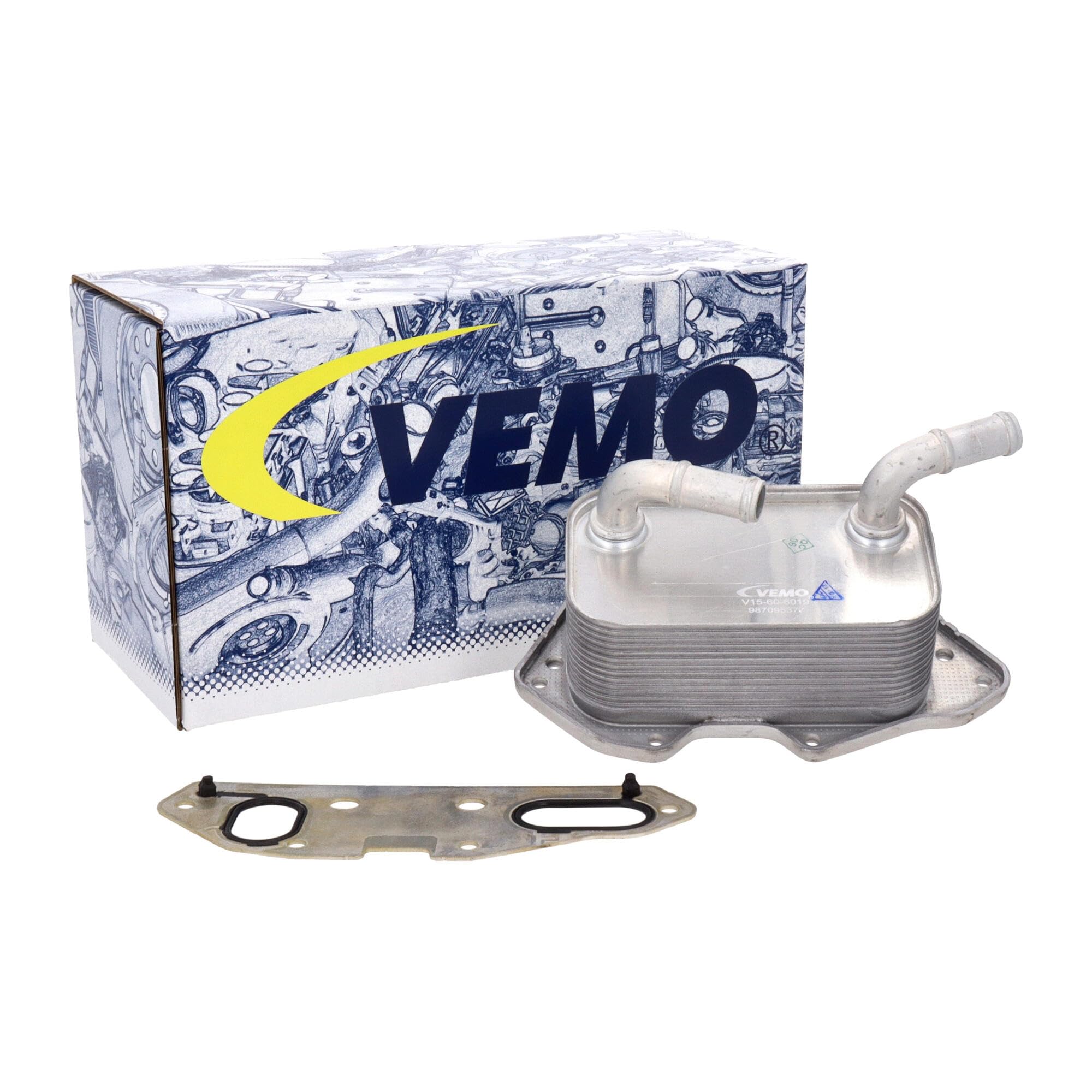 High Performance Oil Cooler for Engine - V15-60-6019 | Heavy Duty Cooling System for Cars, Trucks & Motorcycles | Improves Engine Longevity & Performance