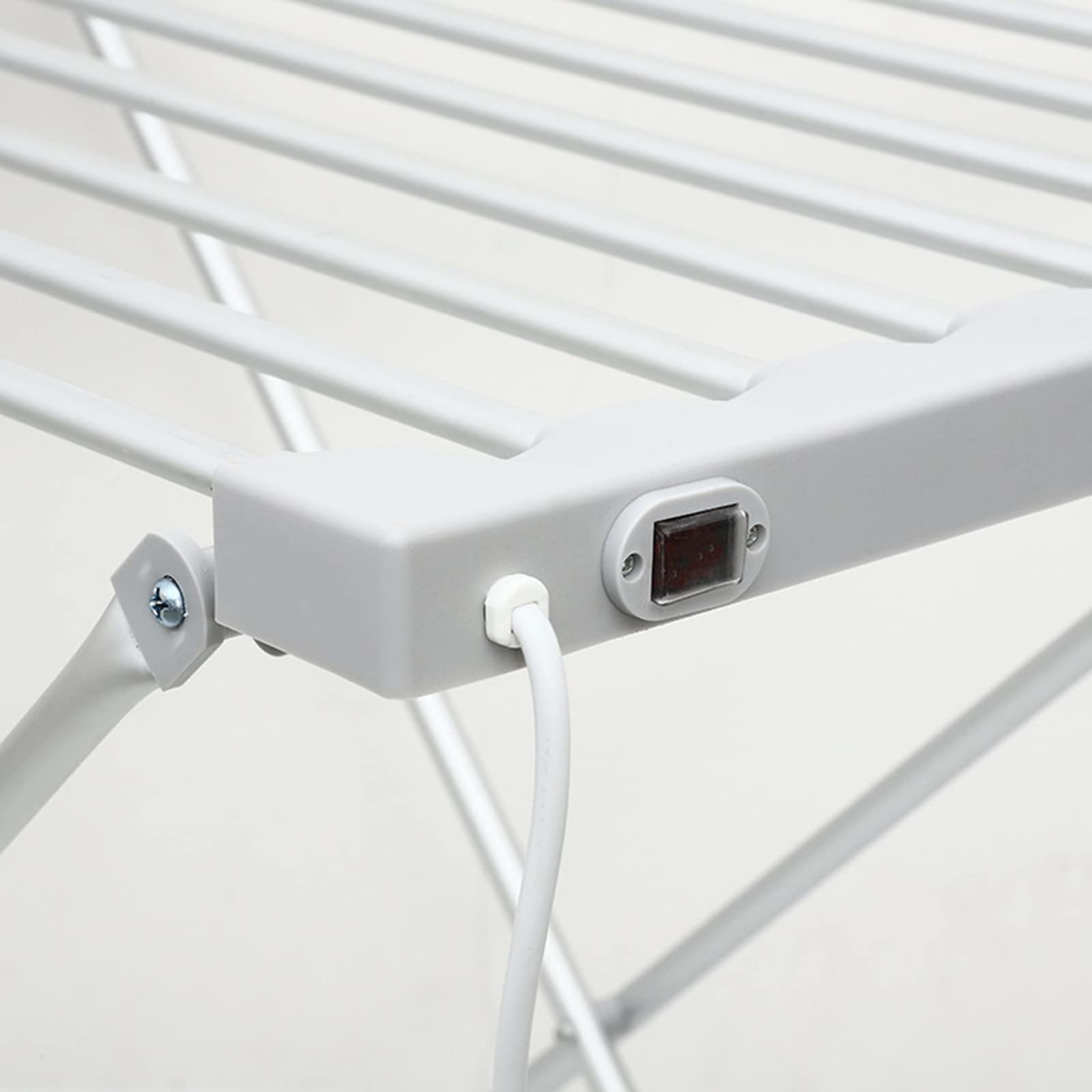 Foldable Electric Heated Clothes Drying Rack - Portable X-Type Laundry Stand with Aluminum Alloy Frame (950x500x740mm) | Fast-Drying Garment Airer for Small Spaces, Apartments & Winter Use
