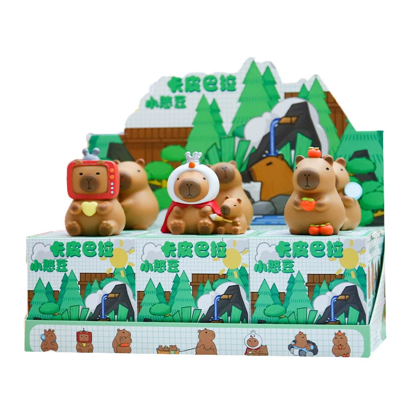 Cute Capybara Series Blind Box Collectible Figures - Surprise Mystery Toy for Kids & Adults - Perfect for Gifts, Party Favors, and Home Decor