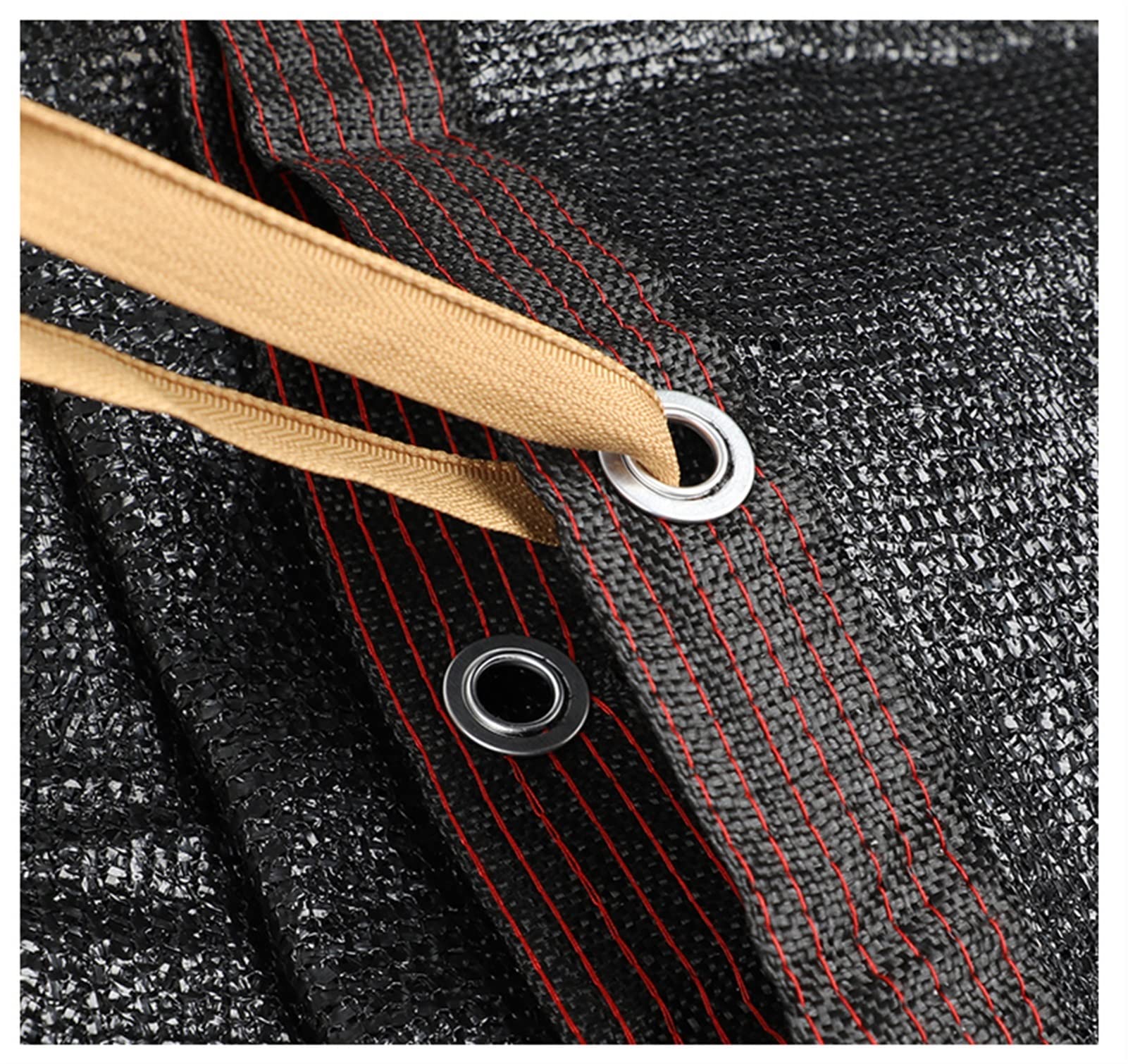 **Durable 40% Black Shade Cloth with Grommets - UV Resistant Garden Sun Shade Netting for Pergola, Greenhouse, Plants, Chicken Coop - Anti-Freezing Mesh Tarp (5x8m, Black) - Perfect for Outdoor Shade, Plant Protection & Poultry Cooling**