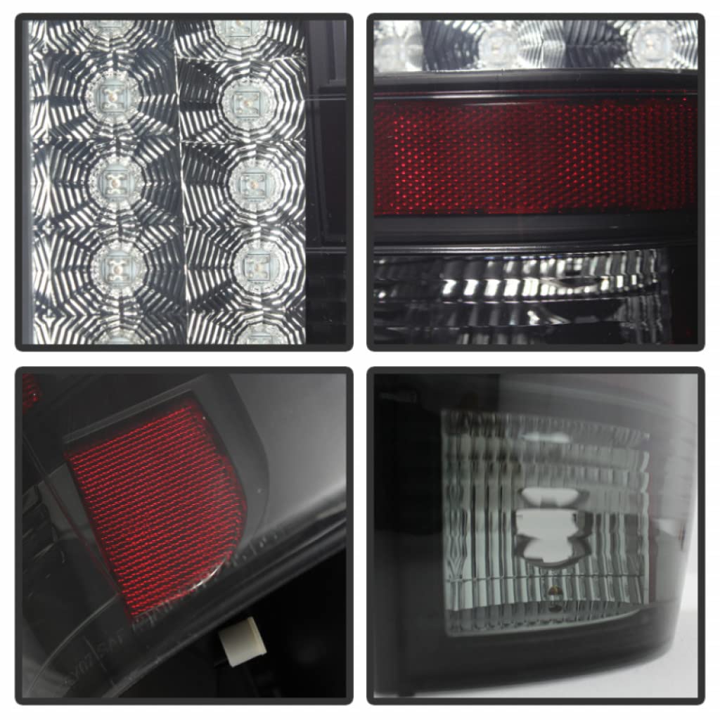 2007-2014 GMC Yukon Spyder LED Tail Lights Pair - Black Smoke Style (5078087) | Upgrade for Enhanced Visibility & Style | Perfect for Night Driving & Custom Look