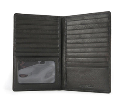 Premium Osgoode Marley Cashmere Men's ID Elite Card Case Wallet - Slim RFID Blocking Leather Wallet for Business & Travel - Perfect Gift for Men