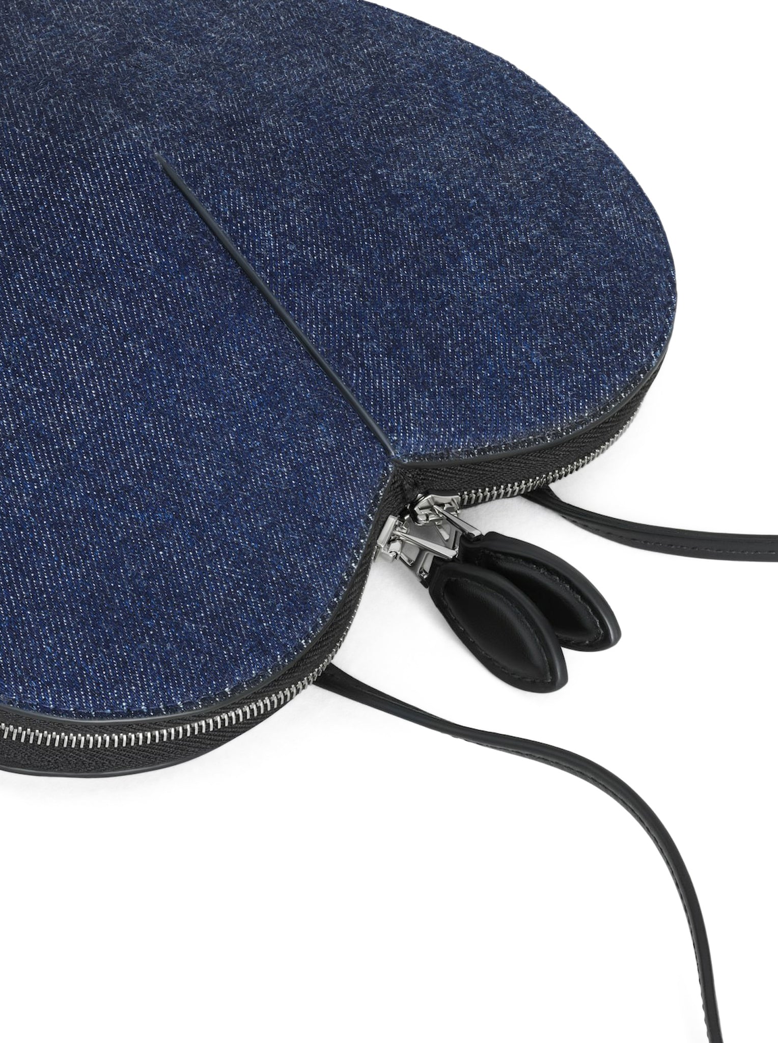 LE CŒUR Denim and Leather Crossbody Bag - Stylish Women's Fashion Accessory for Everyday Use, Work, and Travel