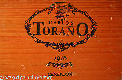 Carlos Torano 1916 Wooden Cigar Box - Premium Humidor for Cigar Aficionados | Perfect for Home, Office & Gifting