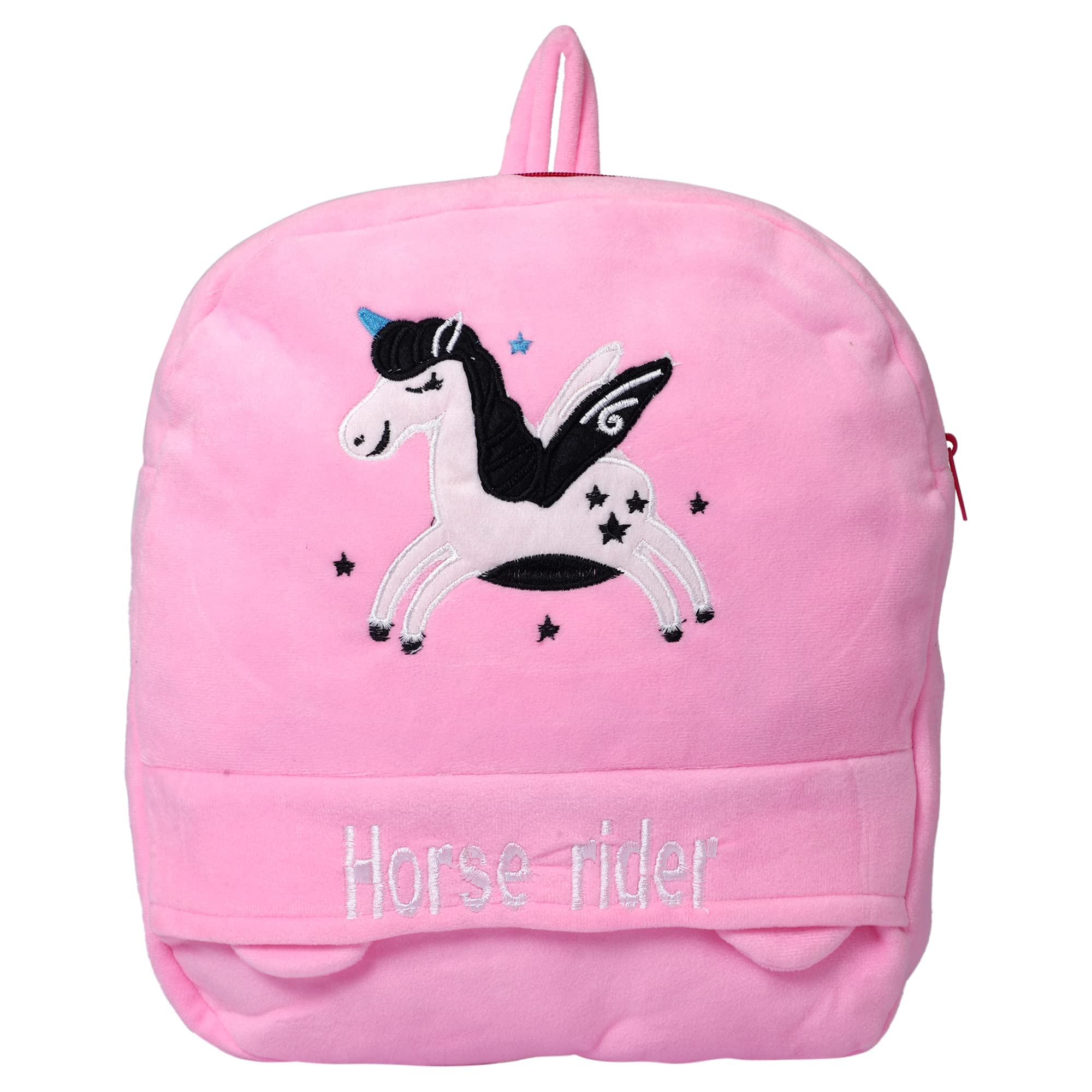 Cute Plush Cartoon Mini Backpack for Toddlers 1-5 Years - Small Kids School Bag, Nursery Daycare Bag, Travel & Picnic Backpack for Baby Boys & Girls (Horse Design) - Perfect for Preschool, Day Trips & Outdoor Adventures