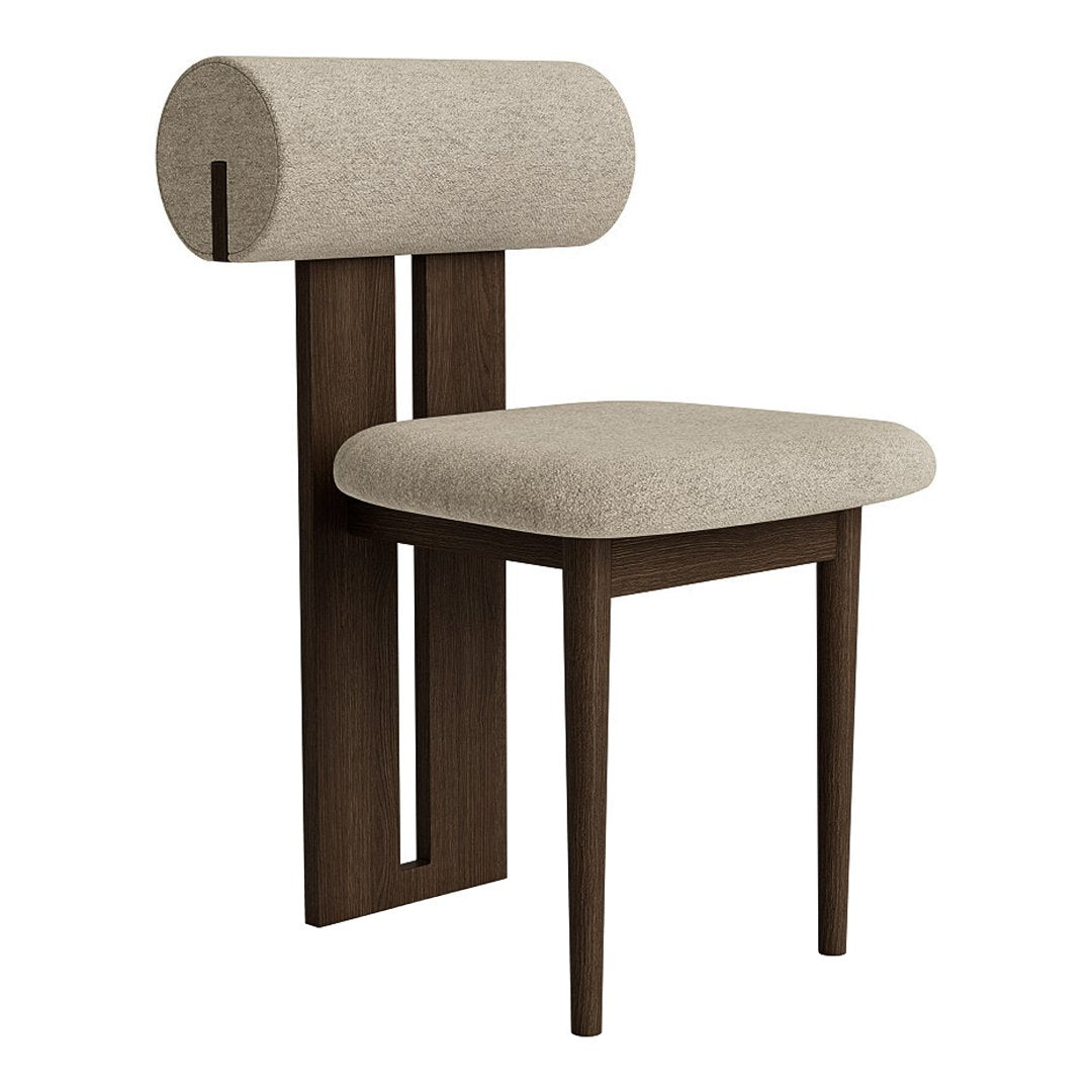 Modern Hippo Side Chair - Sturdy Wooden Accent Chair for Dining Room, Living Room & Office - Comfortable & Stylish Home Decor for Small Spaces
