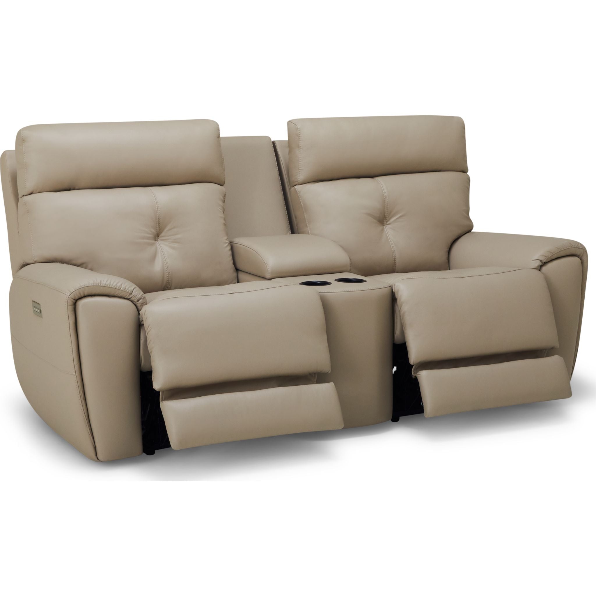 Aedon Power Reclining Loveseat with Adjustable Headrest & Lumbar Support - Modern Comfort for Living Room, Home Theater & Small Spaces - Bali Harvest Collection