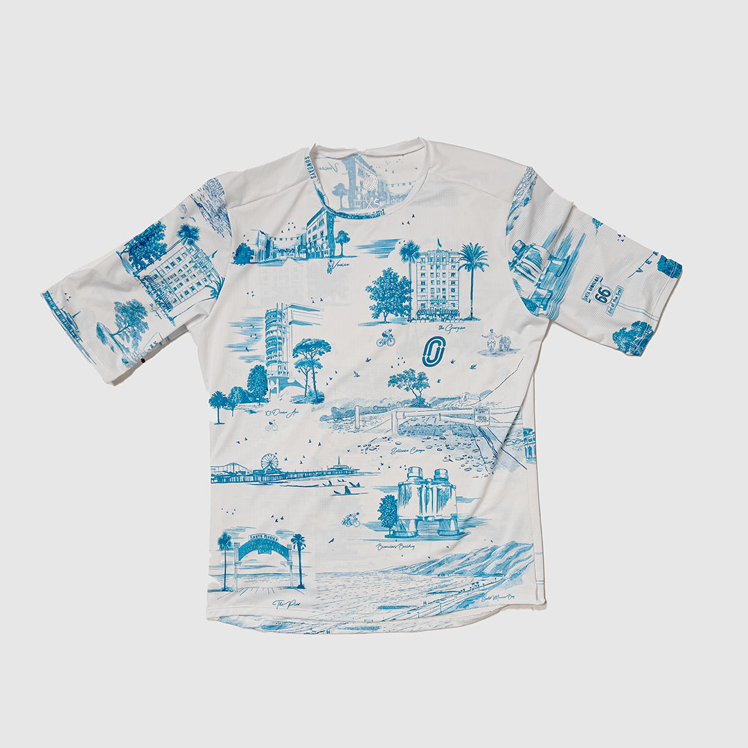 LA Monuments Distance Graphic Tee - Vintage Style T-Shirt with Los Angeles Landmarks - Perfect for Casual Wear, Travel & Street Fashion