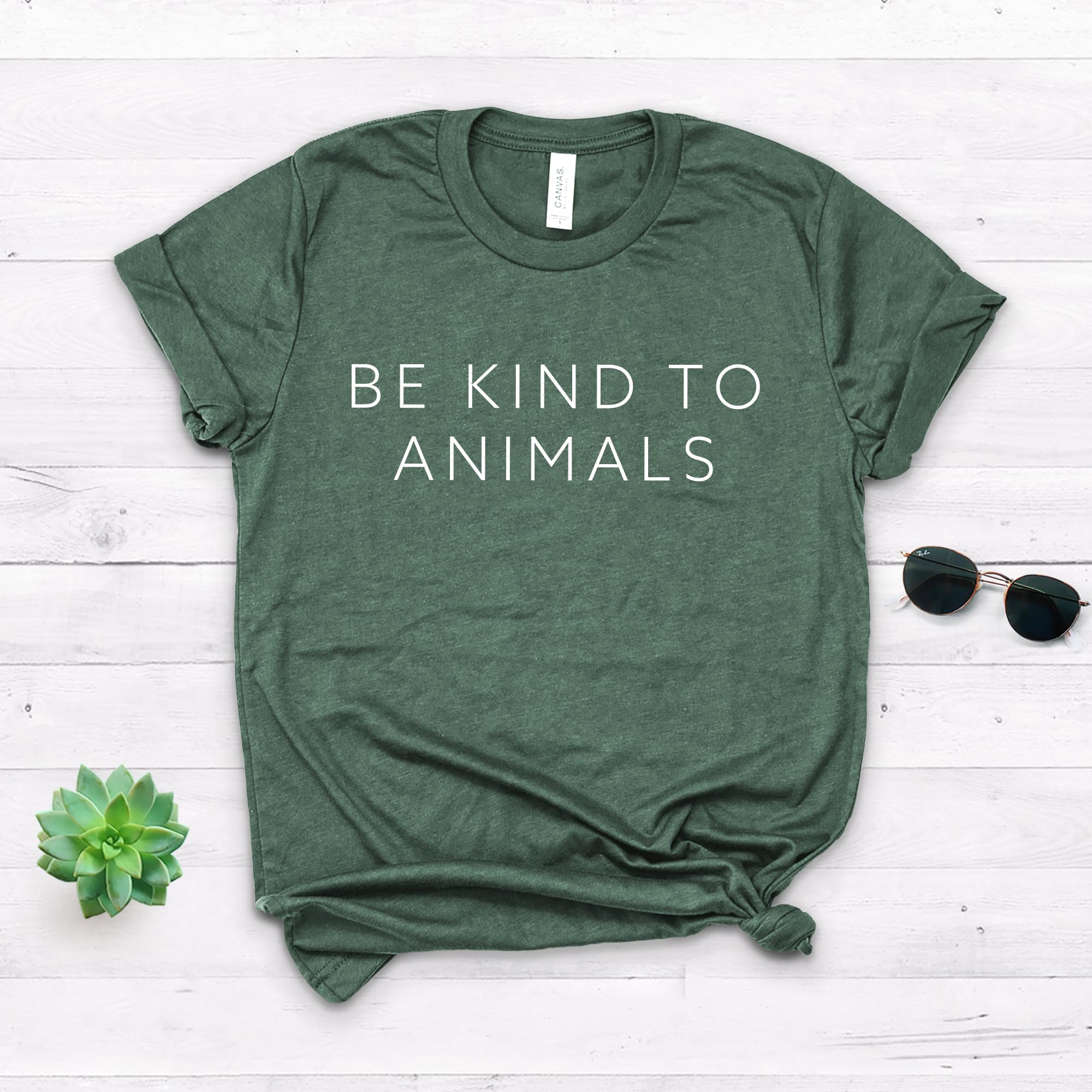 Animal Rescue T-Shirt | Be Kind to Animals Shirt for Men & Women | Soft Unisex Cotton Tee for Animal Lovers | Animal Rights Awareness Shirt - Perfect for Pet Adoption Events, Volunteer Work & Casual Wear