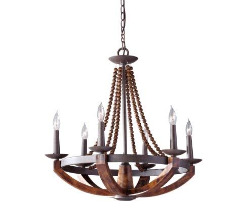 Feiss Lighting Adan 6-Light Chandelier - Traditional Style Crystal Ceiling Light Fixture for Dining Room, Living Room & Bedroom - Elegant Home Decor Lighting Solution