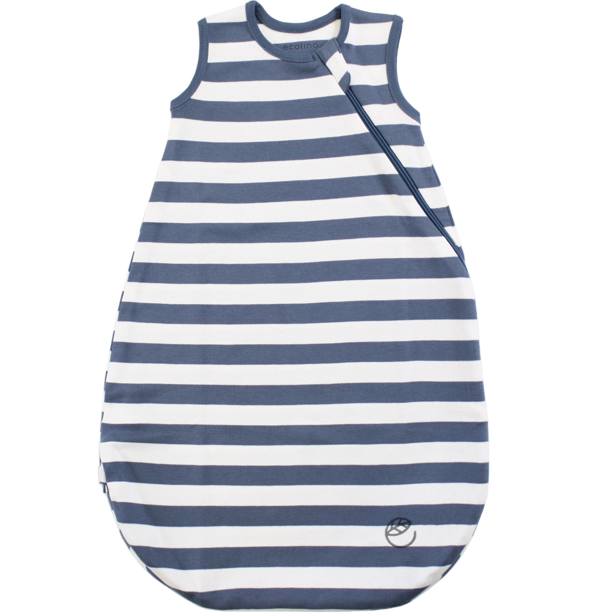 Ecolino Organic Cotton Baby Sleep Sack - Soft & Breathable Sleeping Bag for Infants & Toddlers - Deep Blue - Perfect for Nursery, Travel & Safe Sleep