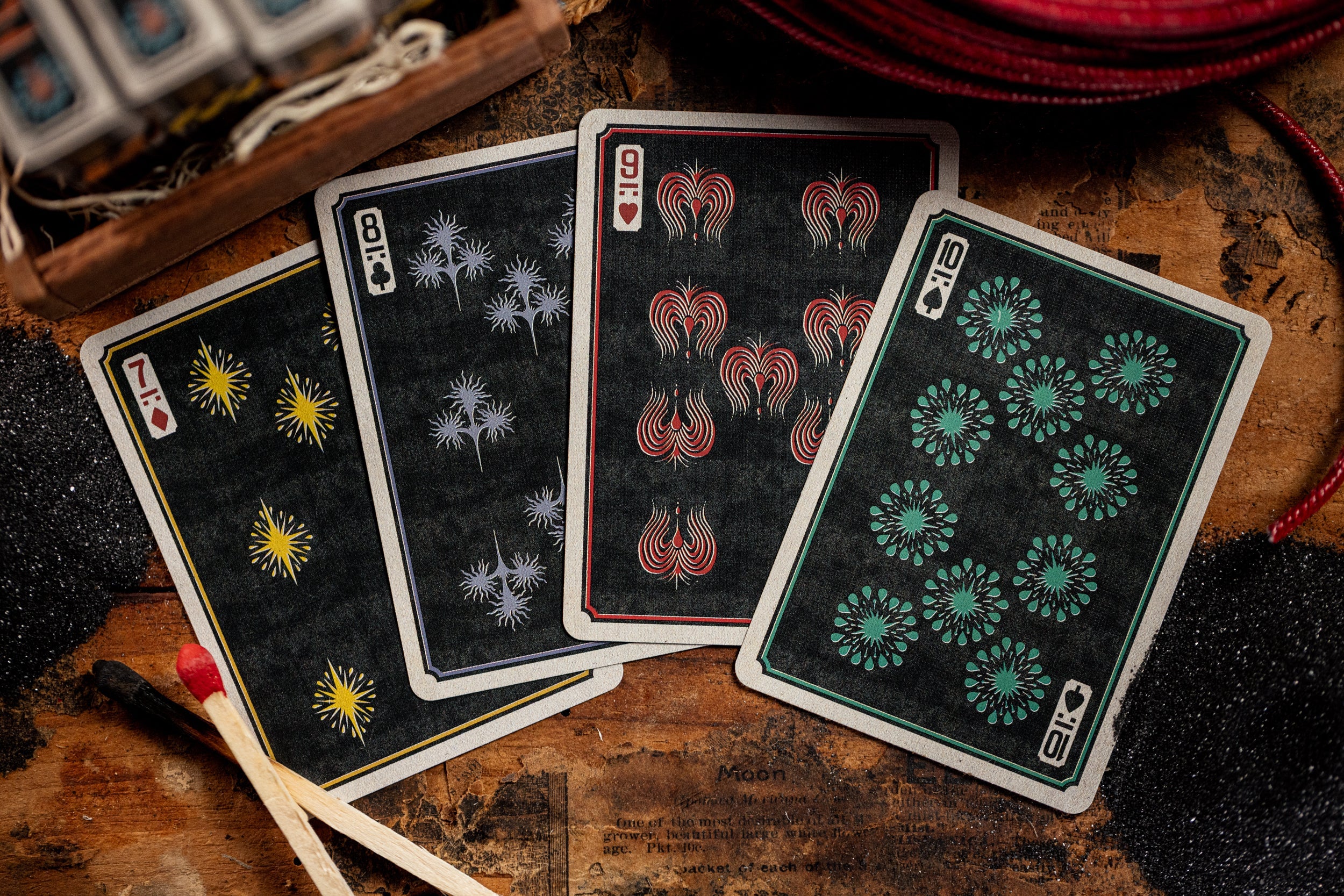 Kings Wild Project Flower of Fire Playing Cards - Premium Deck for Magic Tricks, Poker & Collectors | Perfect for Cardistry, Game Nights & Gifts