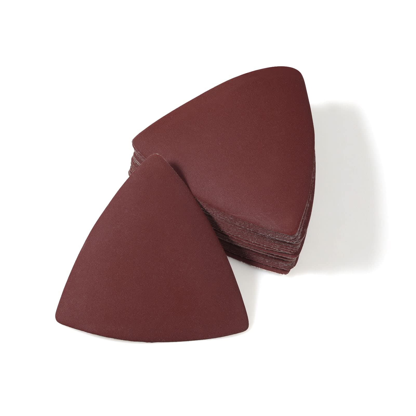 30 Pcs 3-1/8 Inch (80mm) 600 Grit Triangle Sanding Pads for Oscillating Multi-Tool - No Hole Hook & Loop Sandpaper for Wood, Metal Polishing & DIY Projects - Perfect for Detail Sanding, Furniture Refinishing & Crafting