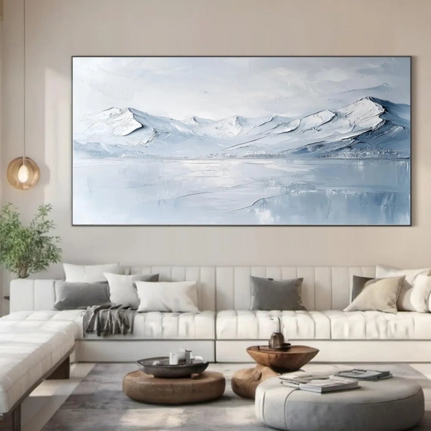 Minimalist Textured Plaster Art Painting - Abstract Wall Decor for Living Room, Bedroom & Office | Modern Home Artwork #MM311