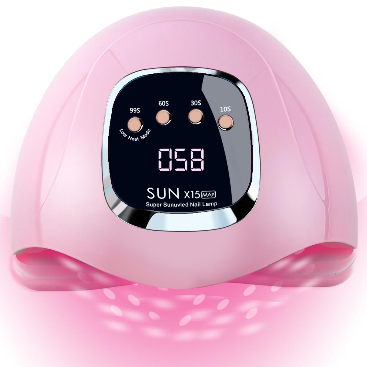 Professional 280W UV LED Gel Nail Lamp Dryer for Gel Polish - Fast Curing Pink Nail Art Light for Salon & Home Manicure | Perfect for DIY Nail Extensions, Acrylics & Gel Polish Curing