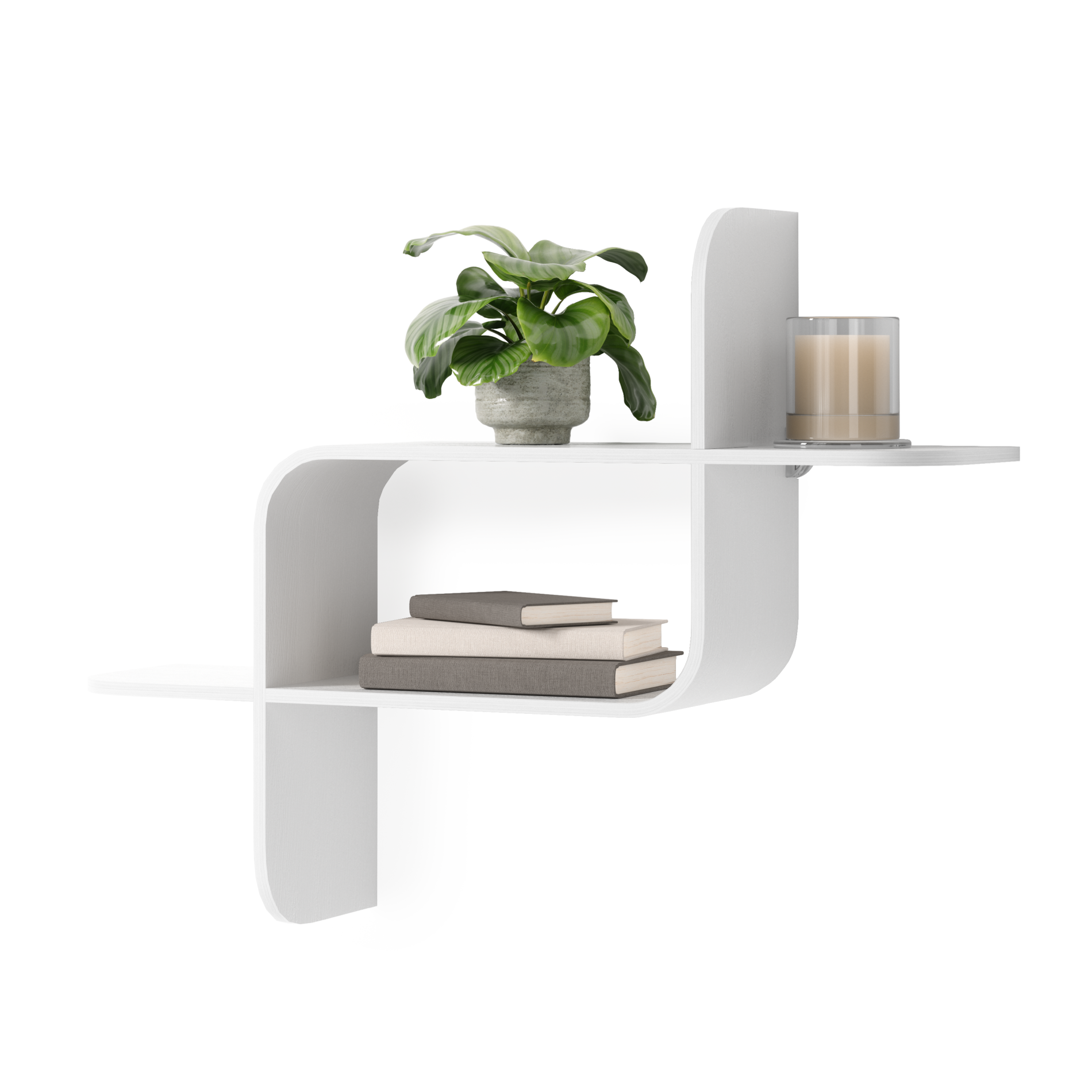 Modern Floating Wall Shelf - Sturdy & Stylish Storage Solution for Living Room, Bedroom, or Office Decor | Easy Installation & Space-Saving Design