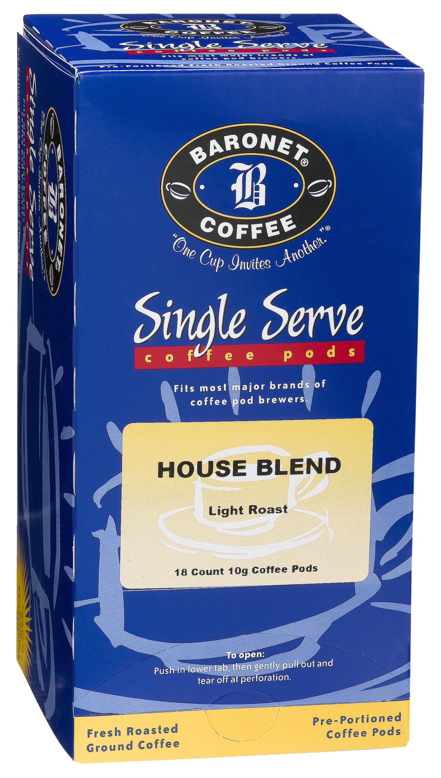 Baronet Premium Light Roast Coffee Pods - 54 Count (3 Packs of 18) - Compatible with Keurig 2.0 & Single Serve Brewers - Perfect for Home, Office & Morning Coffee Routine